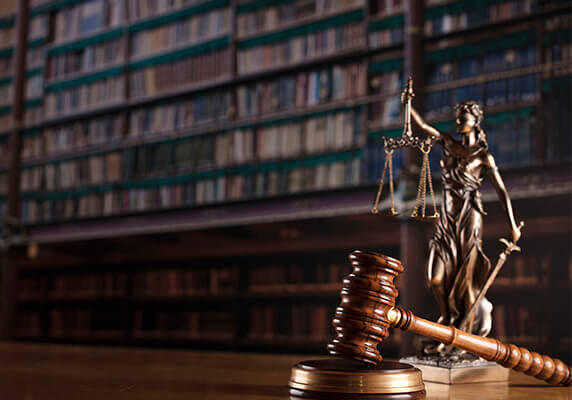 Gavel on a desk